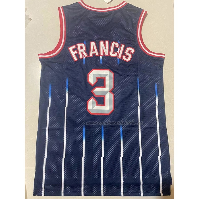 Camiseta Houston Rockets Steve Francis NO 3 Mitchell & Ness 1999-00 Azul